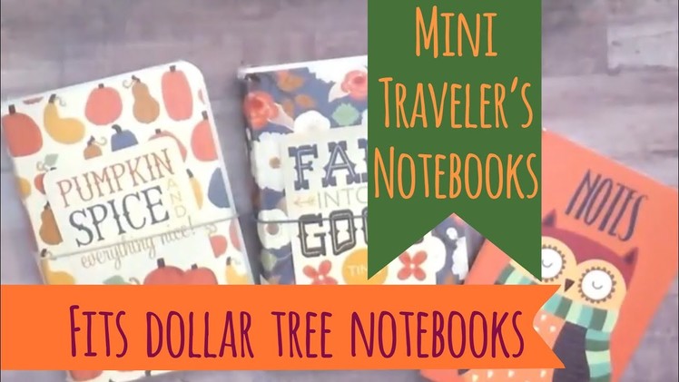 Mini Pumpkin Spice Traveler’s Notebooks