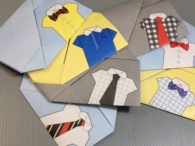 Origami Father's Day Gift Card Envelopes
