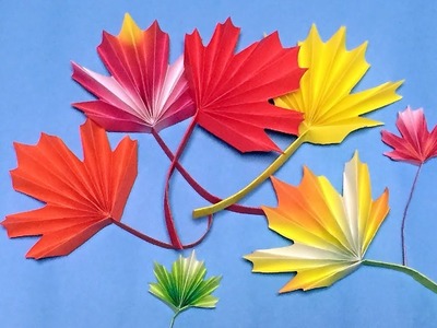 Origami Maple Leaf Easy Instructions - for Thanksgiving Day Decoration DIY