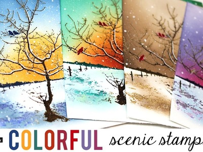 PB&J | Colorful Scenic Stamping | Peaceful Winter Collection