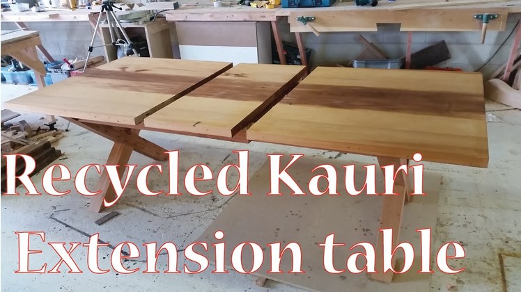 Recycled Kauri extension table