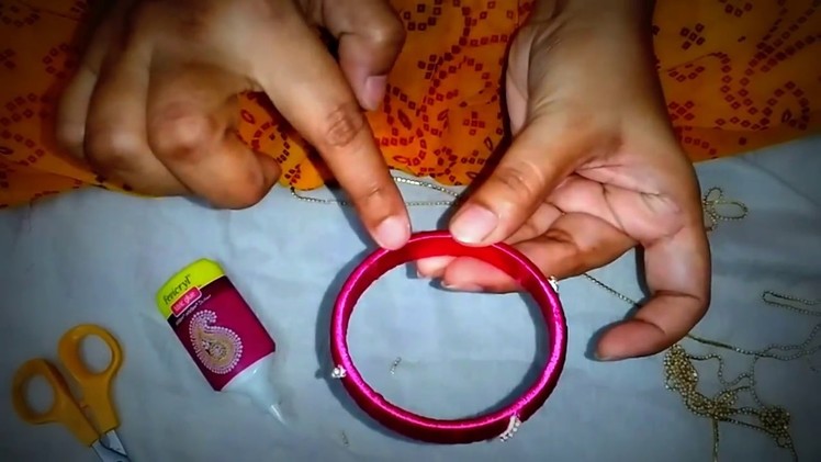 Simple Silk thread bangle making in detail for beginners  (Hindi)