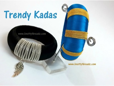Trendy Wooden Kada to Match Western Dress || Handmade Bangles || www.knottythreadz.com