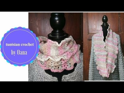 Tunisian Crochet Ring scarf by Oana