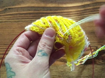 Weaving in ends in brioche or I-cord