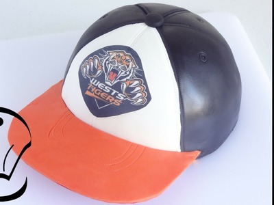 Wests Tigers NRL FootBall Cap Hat Cake by Cupcake Savvy's Kitchen