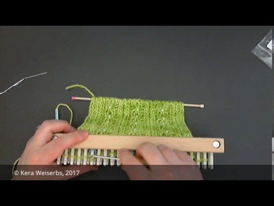 Wide rib cable with beads + knitting chart explanation by Kera Weiserbs