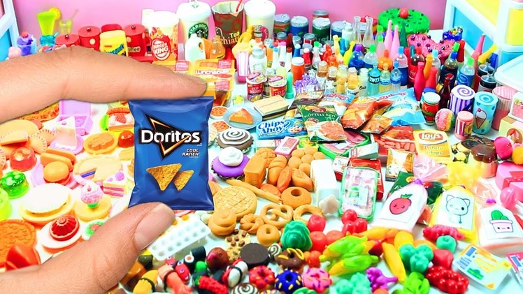 1,000 Handmade DIY Miniatures Doll Foods - Soda, Cakes, Pizza, Pies, Sushi, Candies, etc.
