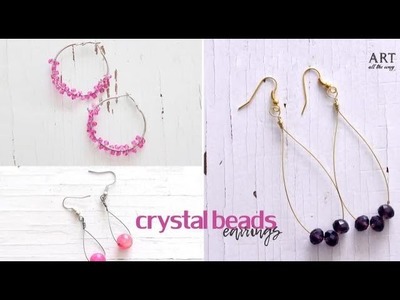 3 Easy Crystal Beads Earrings