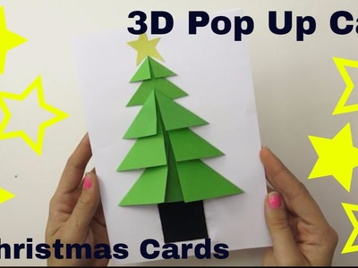3D Handmade Christmas Cards | 3 Super Easy Pop Up Card | Paper Craft For Christmas December 2018
