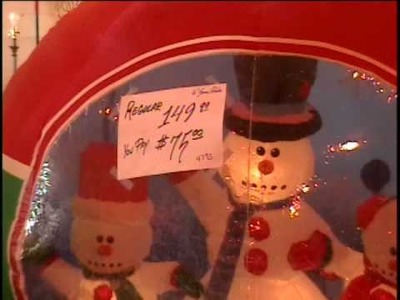 #4793 6FT DOUBLE SNOW GLOBE $59