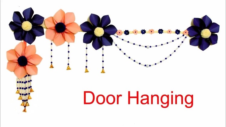 Beautiful Handmade Door Hanging Using Paper on Budget|| DIY Wall Hanging|| Toran making Ideas