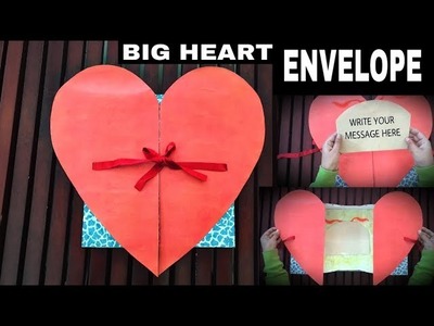 Big Heart Envelope Card | Handmade Art and Craft | -by: kreative khidki