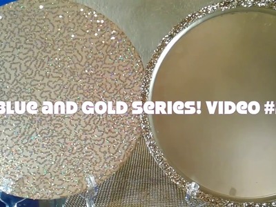 Bling Chargers on a Budget!! Blue and Gold Series Video #2