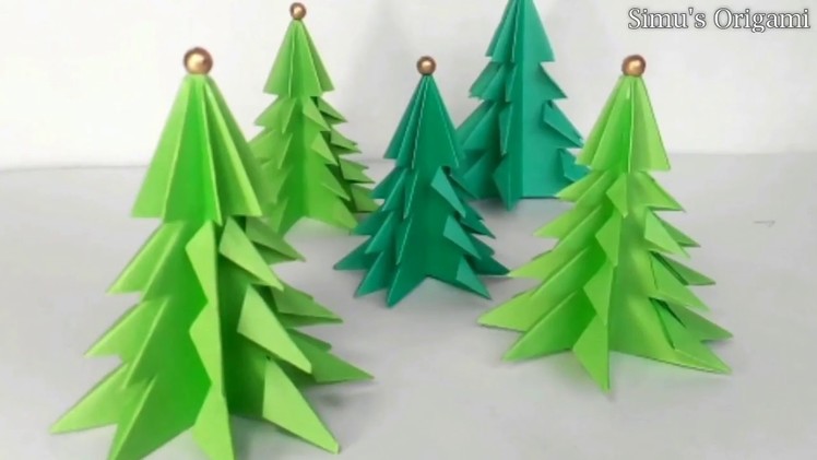 Christmas Tree, 3D Paper Christmas Tree || DIY Paper Craft Ideas #77