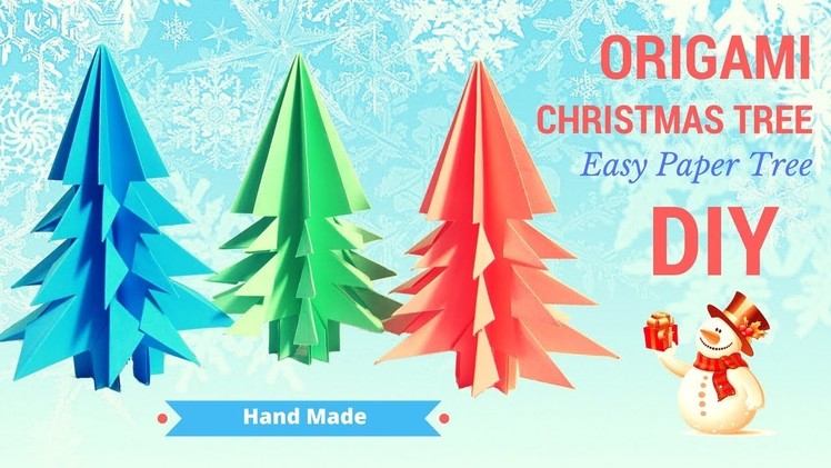 Christmas tree paper craft ORIGAMI ???? how to make christmas tree handmade #christmas #happynewyear