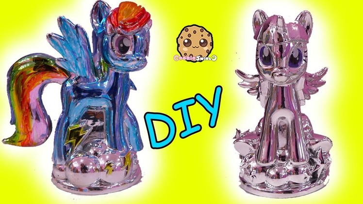 Chromies Ponies Fail ! My Little Pony DIY Metallic Craft Kit Rainbow Dash + Twilight