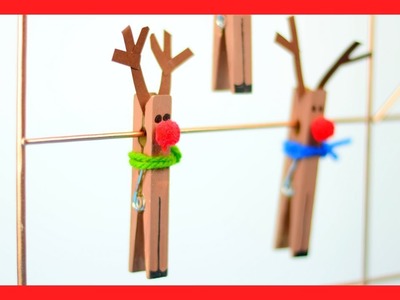 Clothespin Reindeer Craft - fun Christmas craft for kids