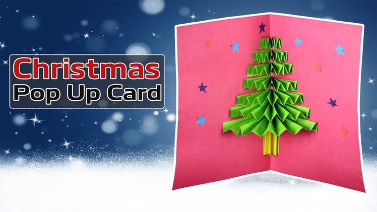 DIY 3d Christmas Pop Up Card | how to make a Christmas pop up card | Christmas craft