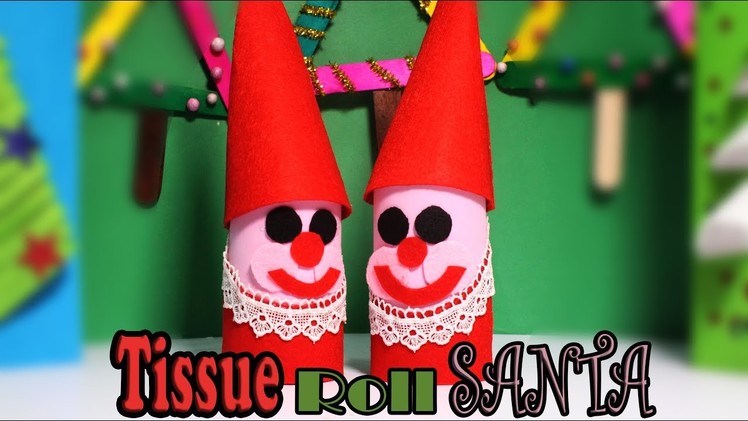 DIY #Christmas Craft | How To Make Toilet Paper Roll Santa Claus | Toilet Paper Roll Craft