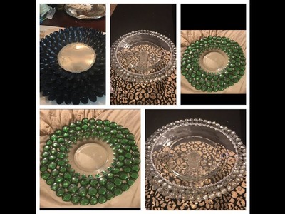 DIY Crystal Cake Plate.Charger Plate Dollar Tree