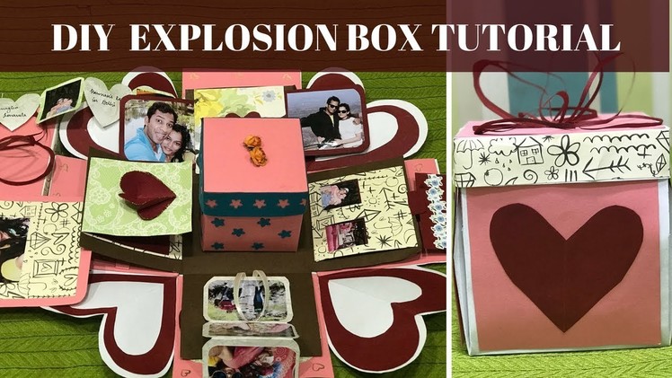 Diy explosion box tutorial!Anniversary gift idea!Birthday gIft idea!