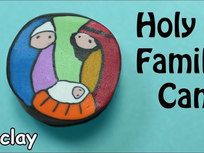 DIY Holy Family millefiori cane - Polymer clay tutorial