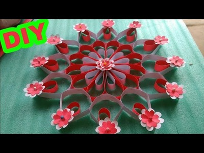 DIY | How to make flower decoration with paper at home | Gk craft