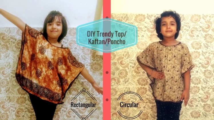DIY Kaftan top & Circular Top | Super Easy Tops for Kids Tutorial | How to sew Trendy tops for kids