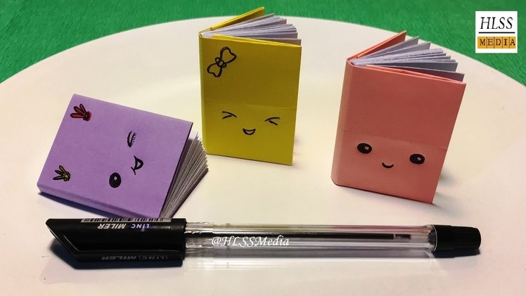 DIY Mini notebooks making with paper - Little notebooks back to school
