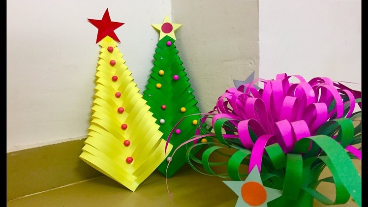 DIY Paper Christmas Tree | Very Easy and Beautiful XmasTree |  Christmas craft Decor