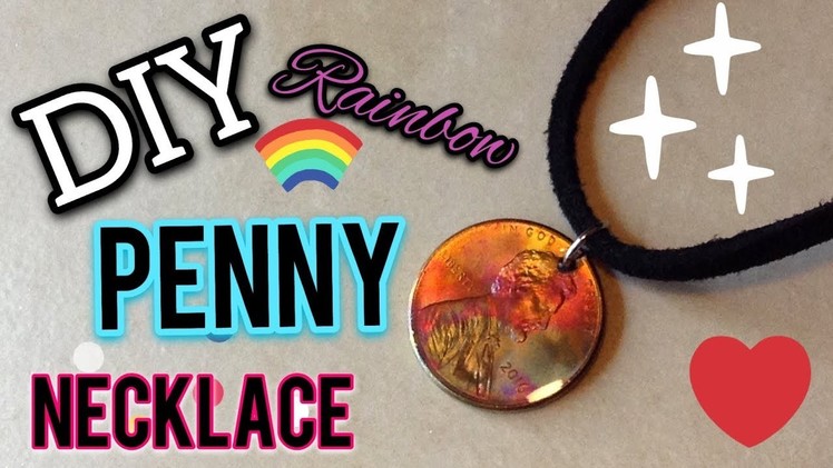 DIY RAINBOW PENNY NECKLACE | COIN JEWELRY