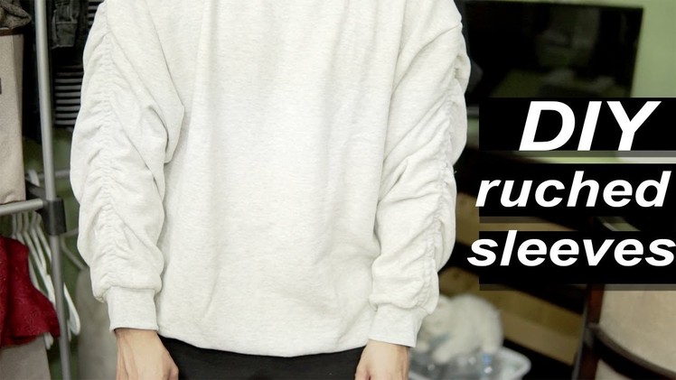 DIY Ruched Sweater Tutorial