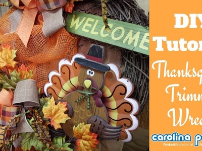 DIY Thanksgiving Trimmer Wreath Tutorial
