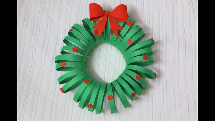 Easiest DIY Christmas Wreath | Paper Crafts | Christmas Decorations | Little Crafties