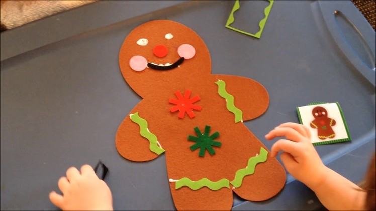 Easy Christmas Craft for Kids - DIY Gingerbread Christmas Craft for Children