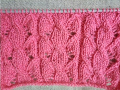 Easy Single Color Knitting Pattern No.89 |Hindi