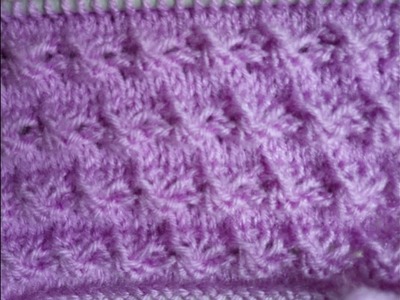 Easy Single Color Knitting Pattern No.90 |Hindi