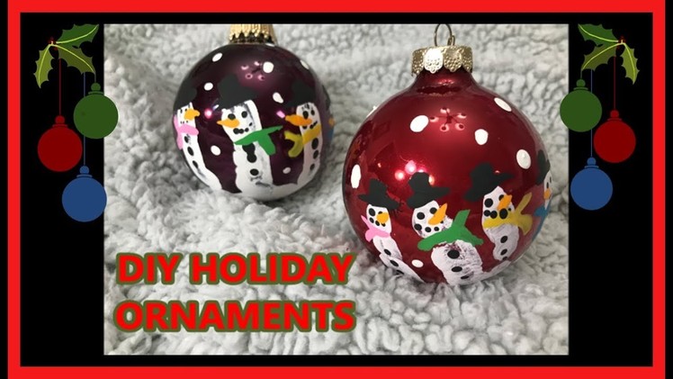Handprint Snowman Ornaments Tutorial Holiday DIY Easy-Cheap-Fun
