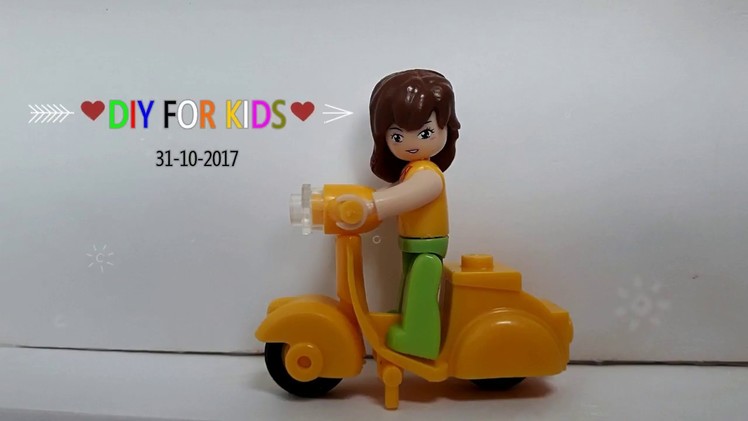 How To Build Moto And Girl Lego - Diy For Kids