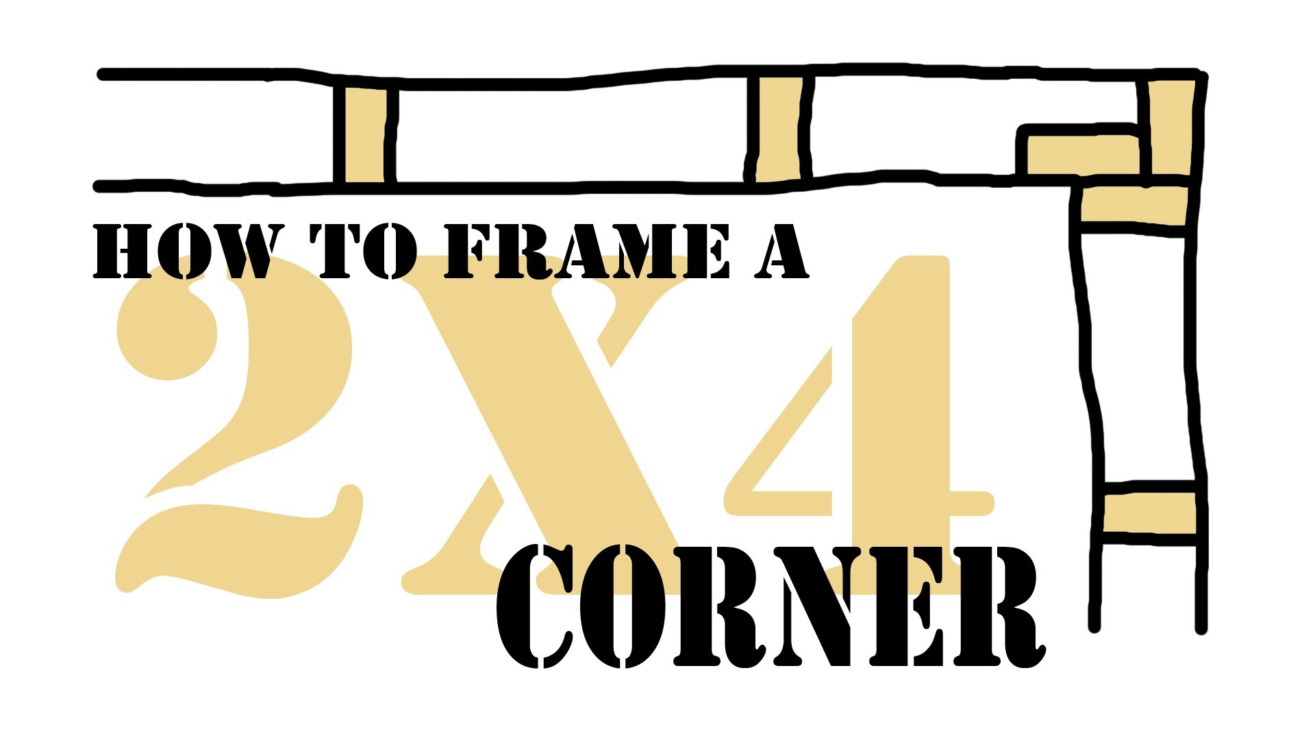 How To Frame a 2x4 Wall Corner