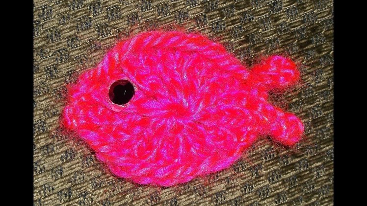 How to Loom Knit A Fish Applique