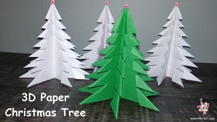 How to Make 3D Paper Christmas Tree ???? 3D Xmas Tree DIY Tutorial