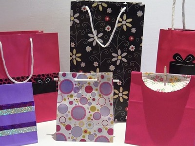 How to Make a Custom Sized Gift Bag - DIY Easy Paper Gift Bag
