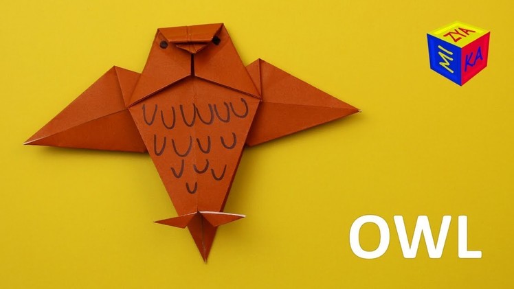 How to make a paper owl easy. Origami DIY toys for kids