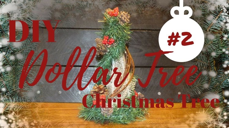 How to make a Rustic Christmas Tree | DIY Dollar Tree Rustic Christmas Tree