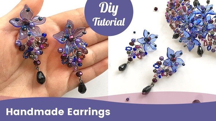 How to Make Beaded Earrings with Crystals, Beads and Wire