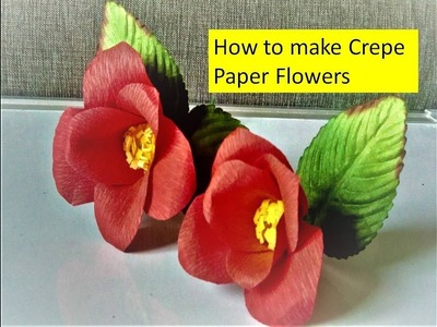 How to make Crepe Paper Flowers# Creap Paper Craft#Crepe Paper Flower Tutorial by Shital Mahajan.