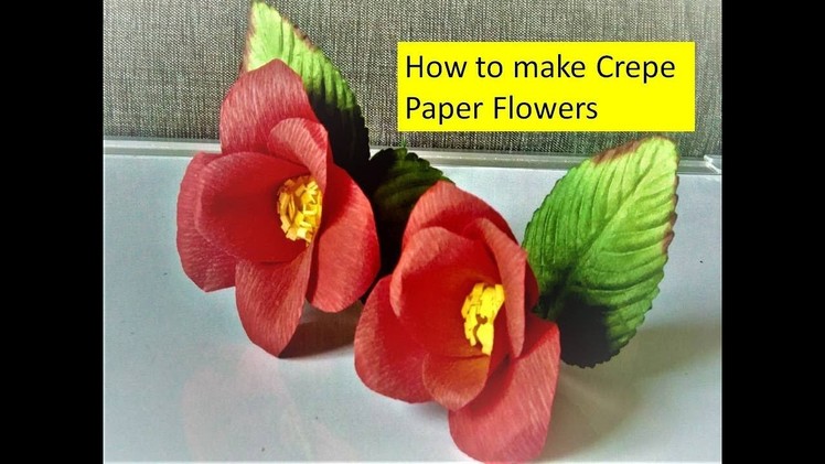 How to make Crepe Paper Flowers# Creap Paper Craft#Crepe Paper Flower Tutorial by Shital Mahajan.