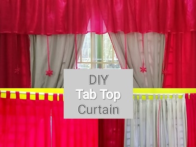 How To Make Curtains – Easy DIY -Tab Top Curtains Tutorial Bangla